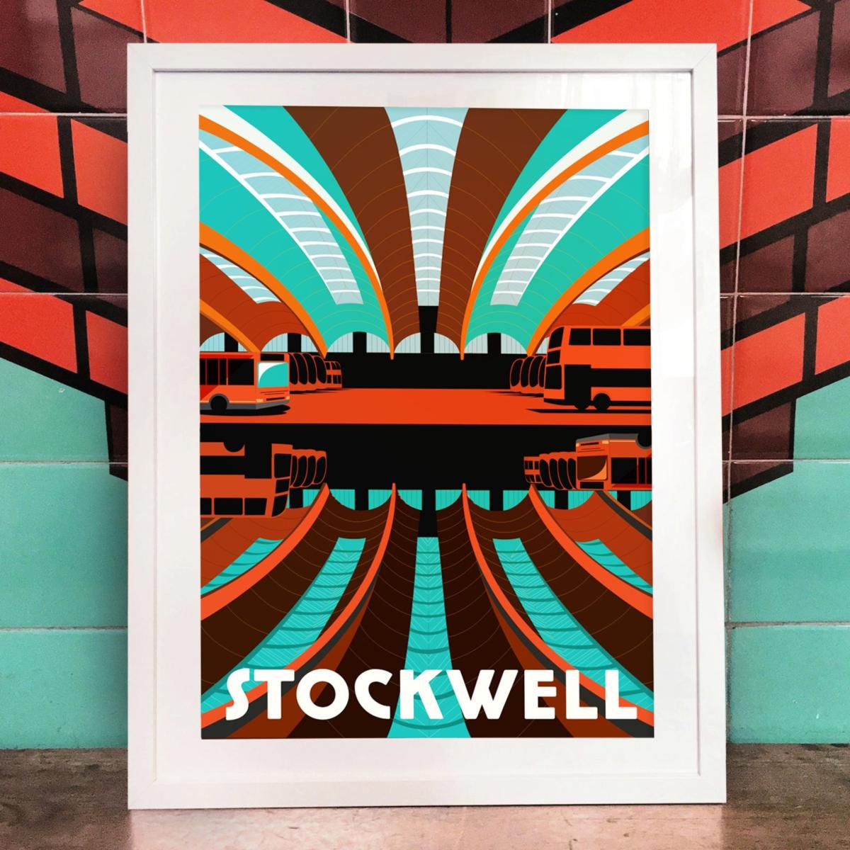 Stockwell London Art Print A3 297 X 420Mm Eye for London Prints – image 3
