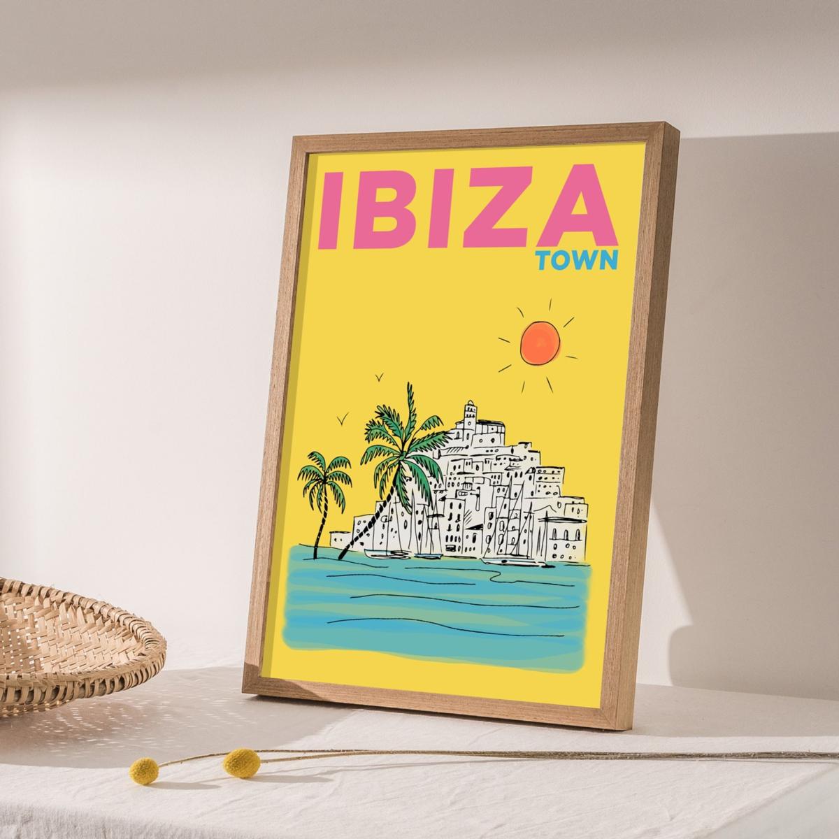 Ibiza Town Summer Escapes Print Places & Spaces Art Co. – image 2