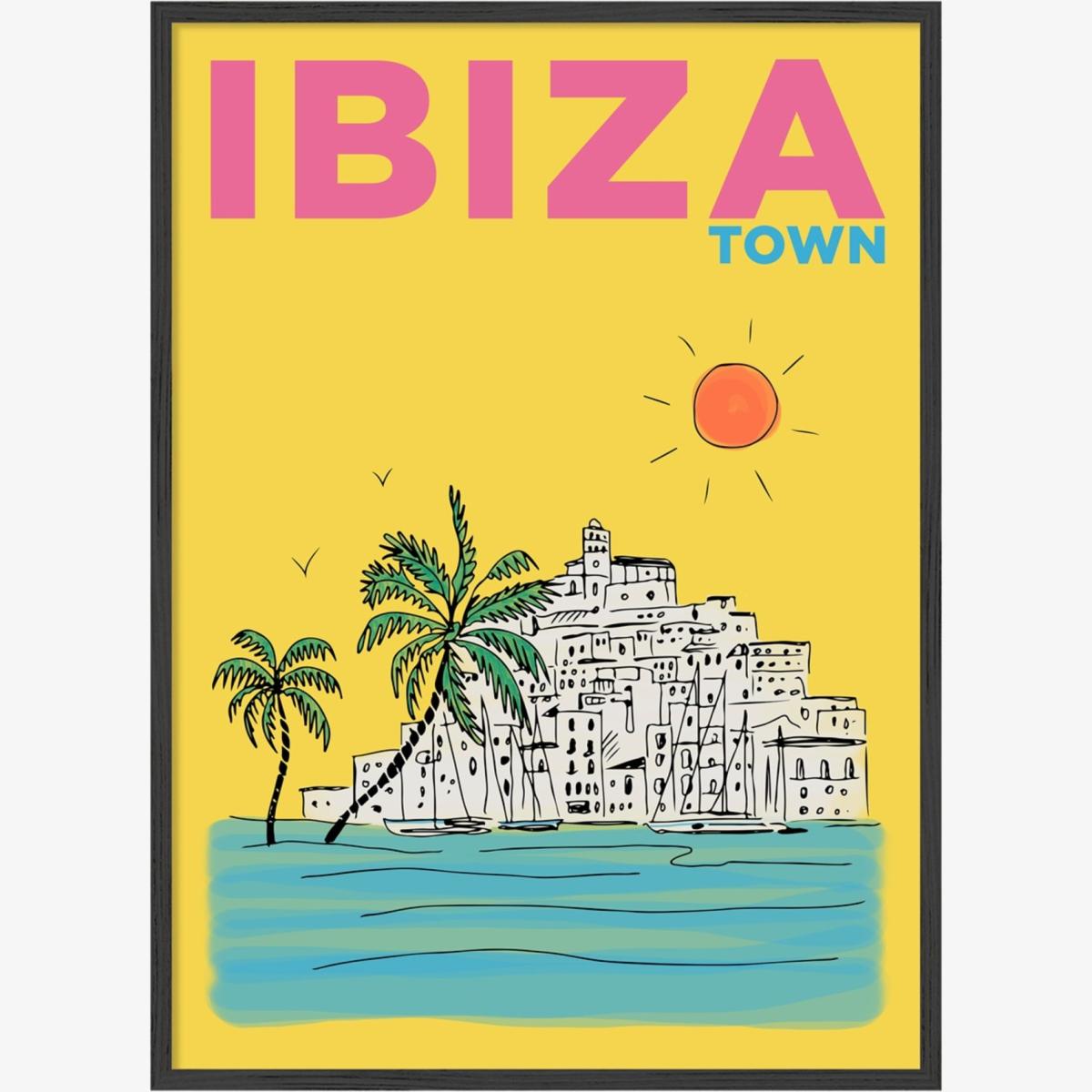 Ibiza Town Summer Escapes Print Places & Spaces Art Co. – image 1