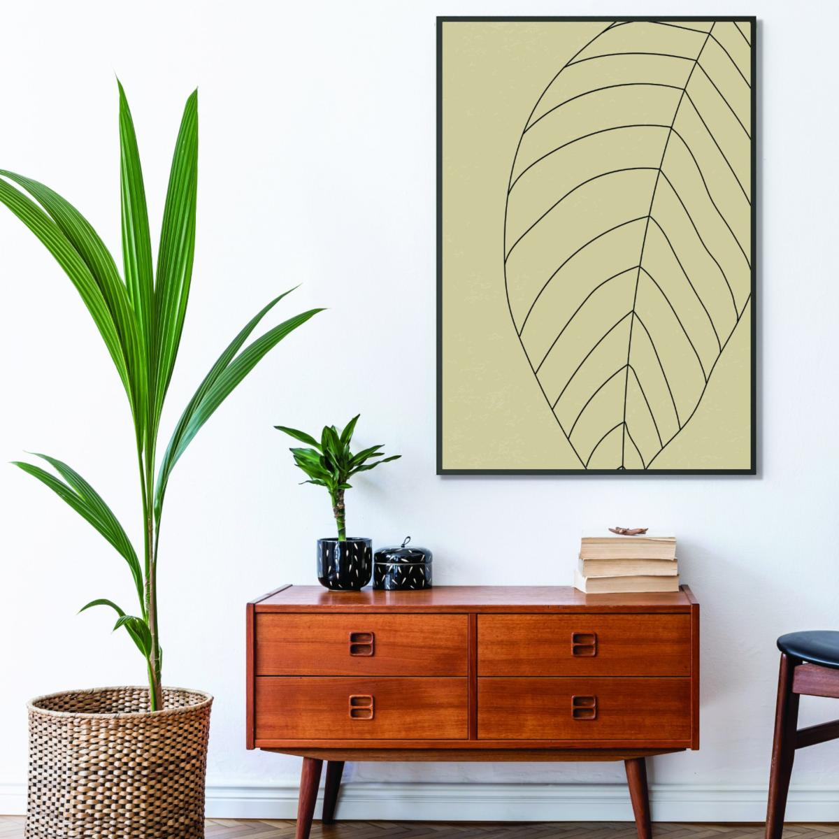 Black Minimal Leaves #4 Medium Stanley Print House – image 3