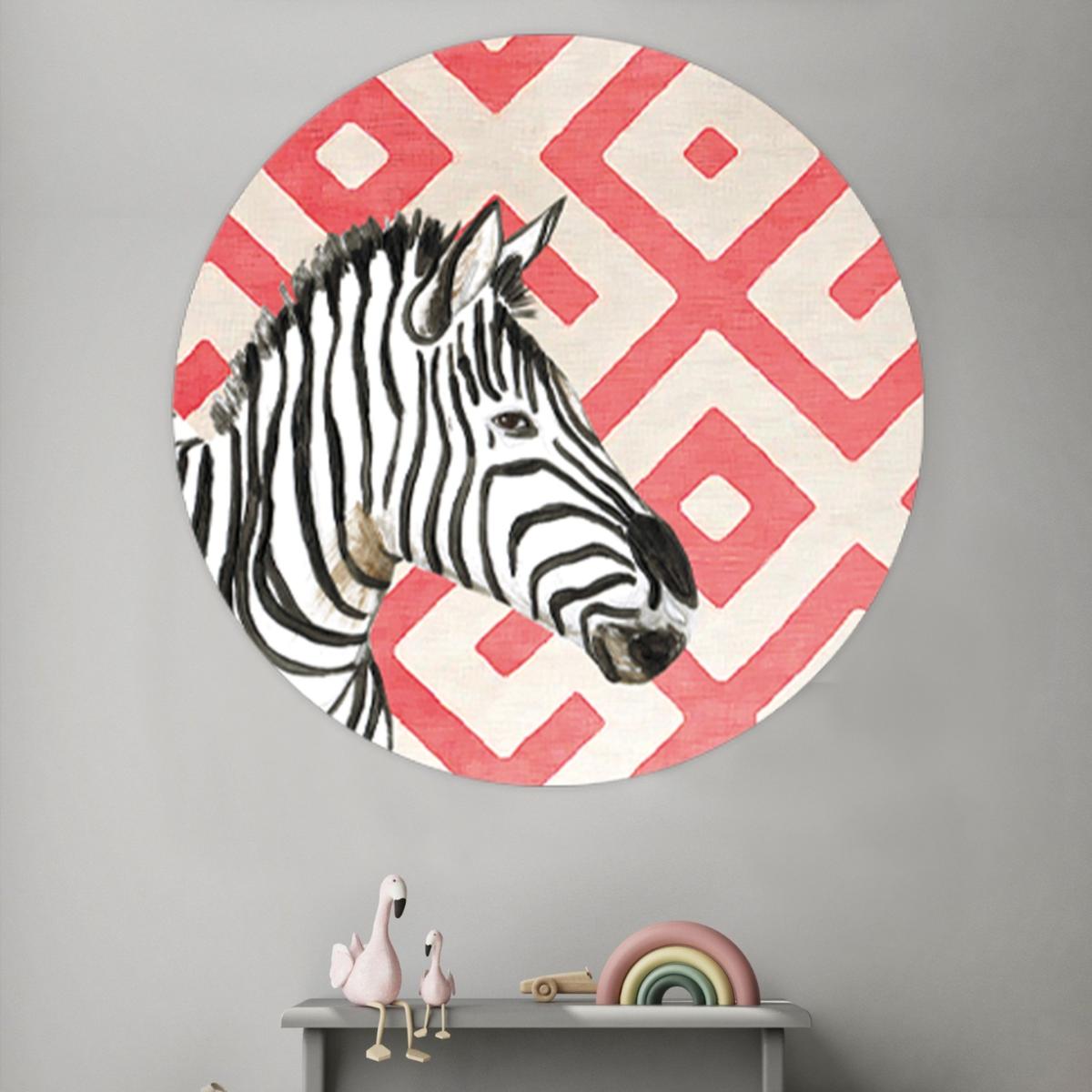 Black Circle Wall Sticker Zebra Catchii – image 2