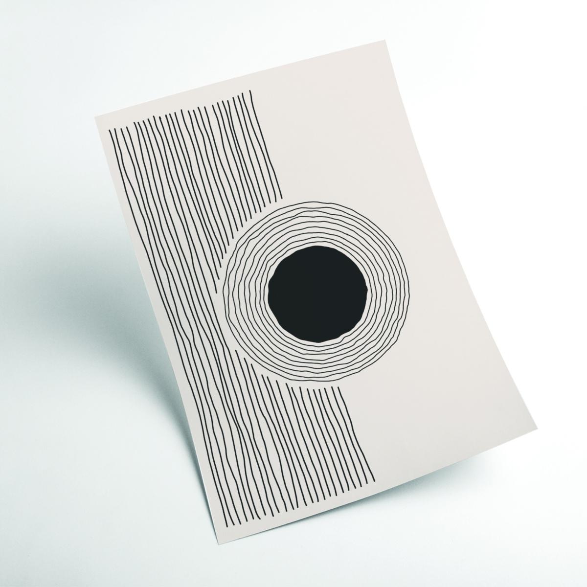 Black Minimal Circle Extra Small Stanley Print House – image 2
