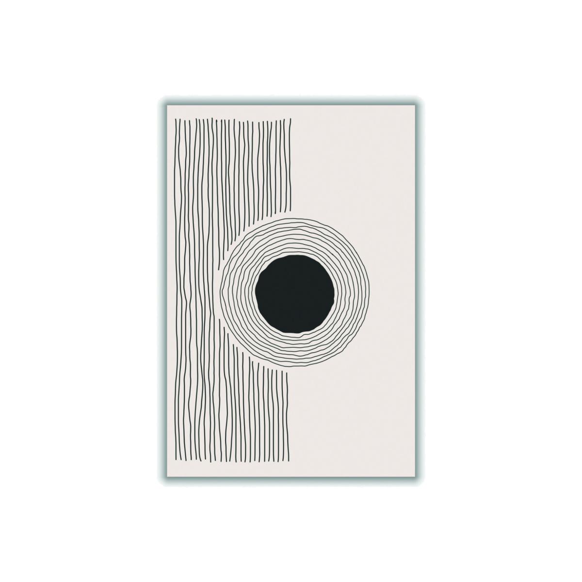 Black Minimal Circle Extra Small Stanley Print House – image 1