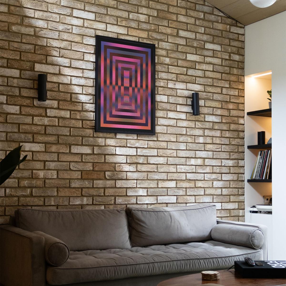 Pink / Purple Frame - Giclee Fine Art Print - Large | A2 | 420 X 594Mm | East Side Studio London – image 3