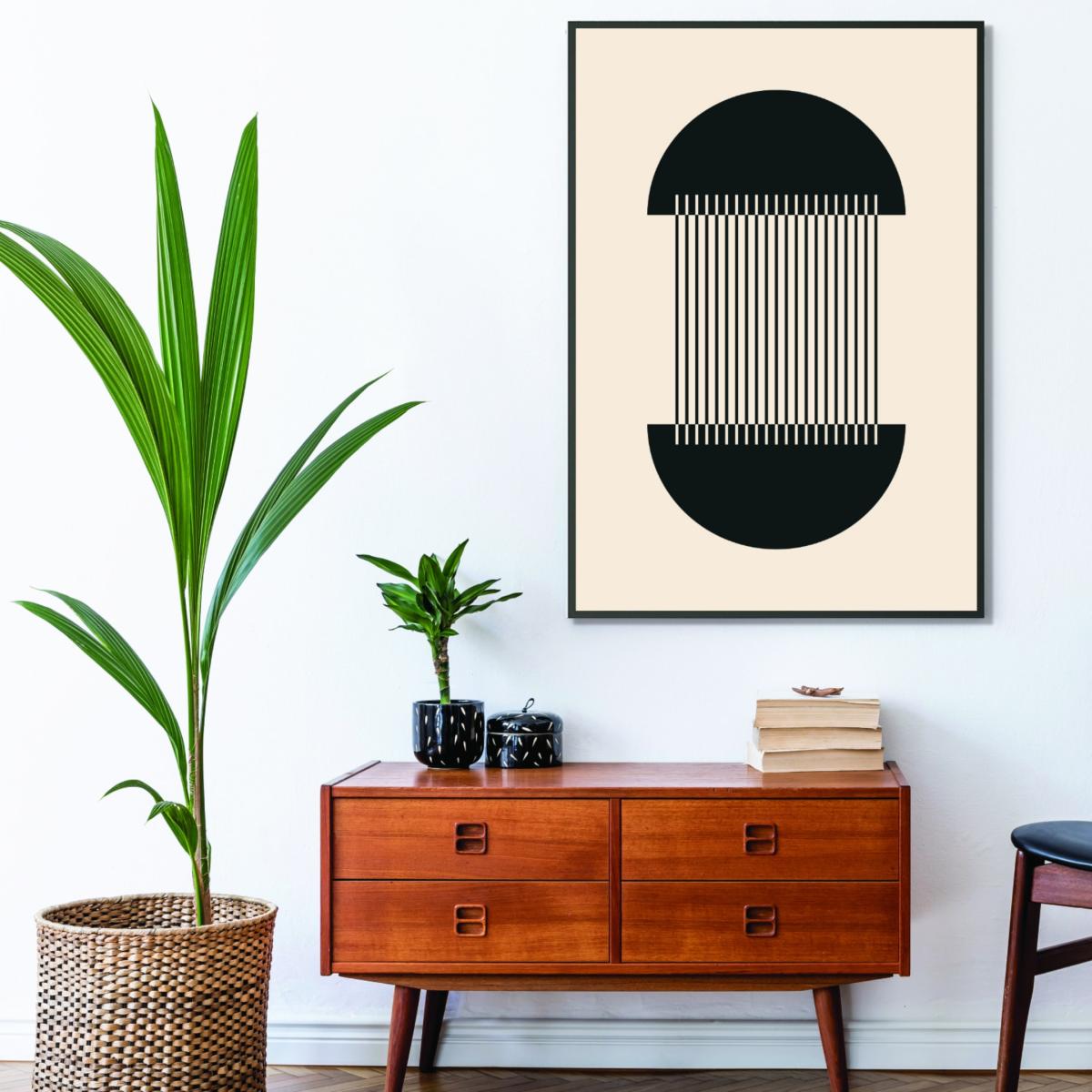 Black Boho Geometric Circle Extra Small Stanley Print House – image 3