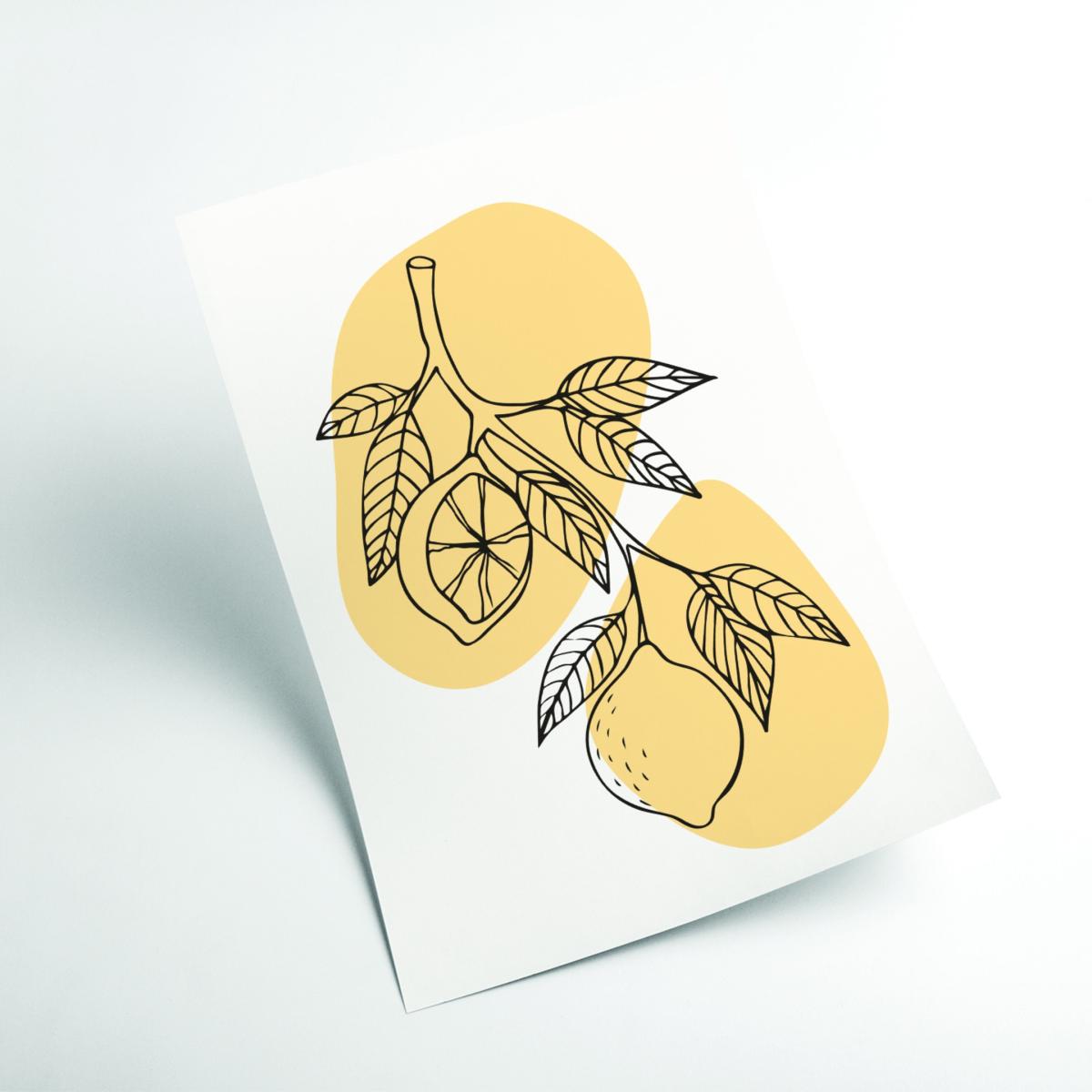 Yellow / Orange Boho Fruits #2 A2 420 X 594Mm Stanley Print House – image 2