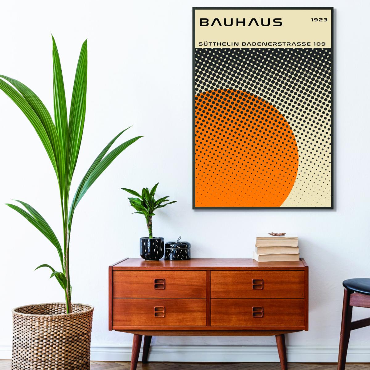 Yellow / Orange Bauhaus Geometric Yellow Vibe Ii A1 594 X 841Mm Stanley Print House – image 3