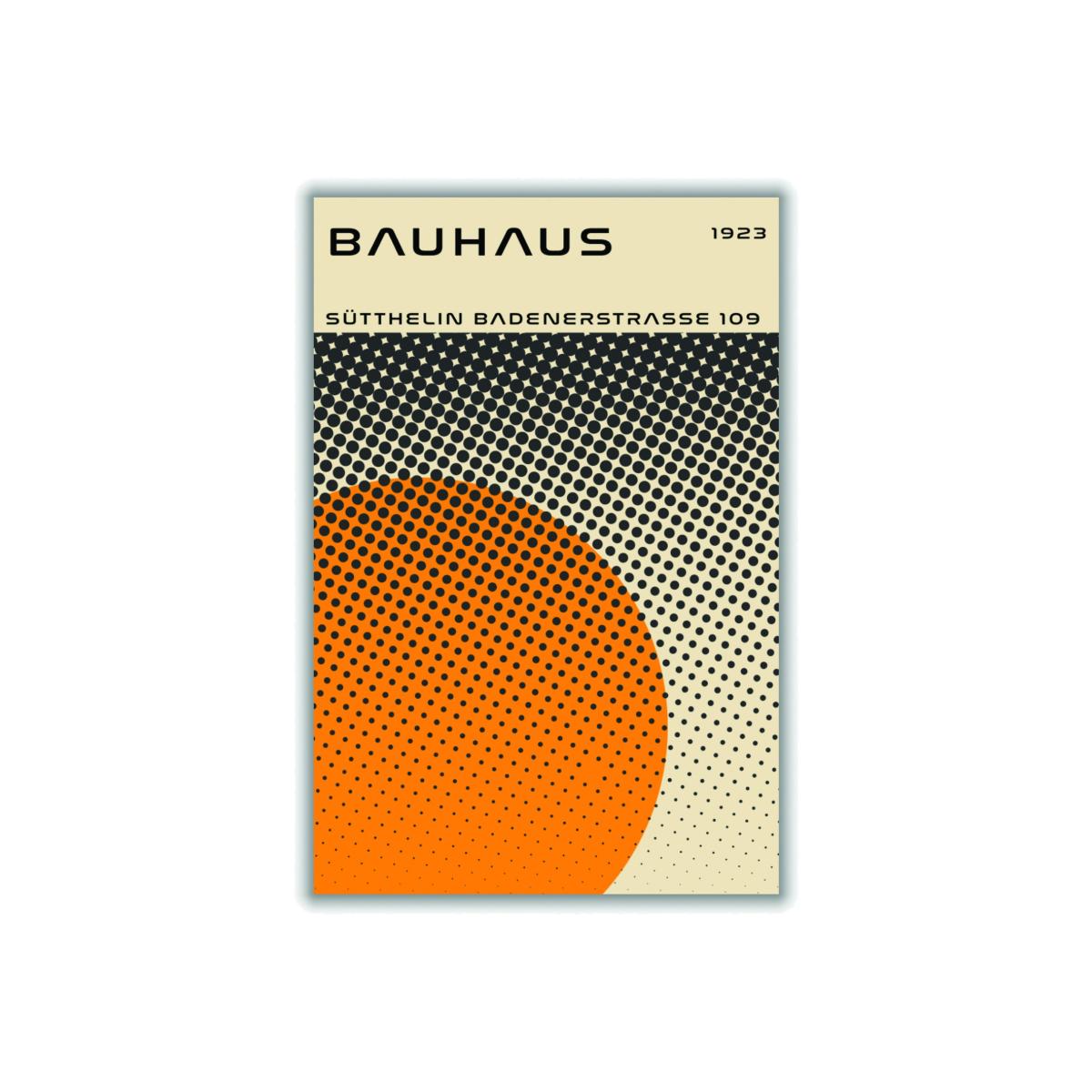 Yellow / Orange Bauhaus Geometric Yellow Vibe Ii A1 594 X 841Mm Stanley Print House – image 1