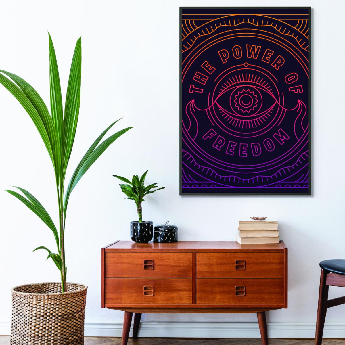 Yellow / Orange The Power For Freedom!! Medium Stanley Print House – image 3