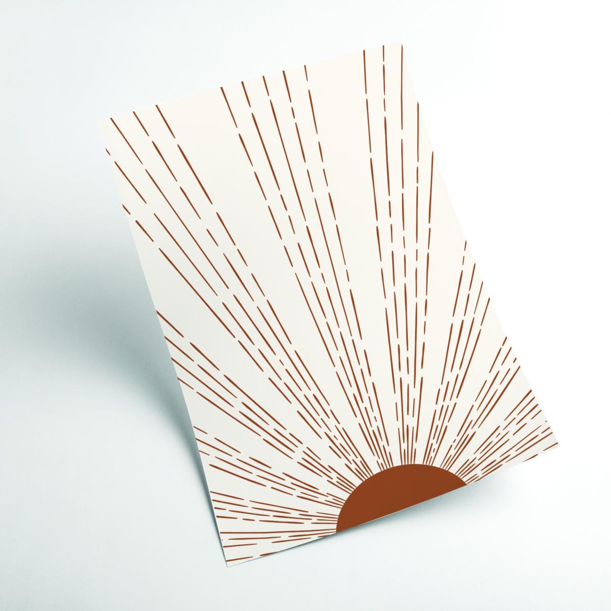 Brown Sun 1 A1 594 X 841Mm Stanley Print House – image 2