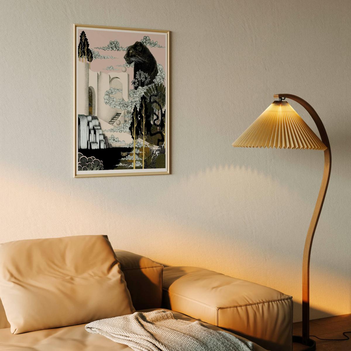 Land Of The Panther Colour - Fine Art Print S | A3 | 297 X 420Mm | Abi Overland Jersey – image 5