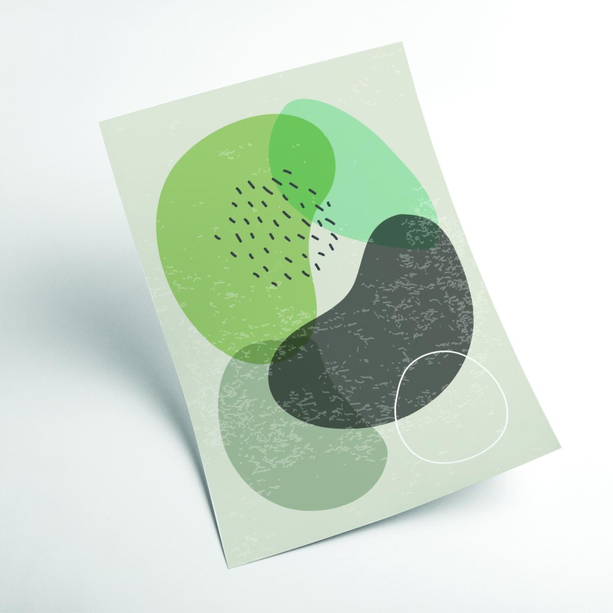 Green Abstract Rocks Series - 3 Large Stanley Print House – image 2