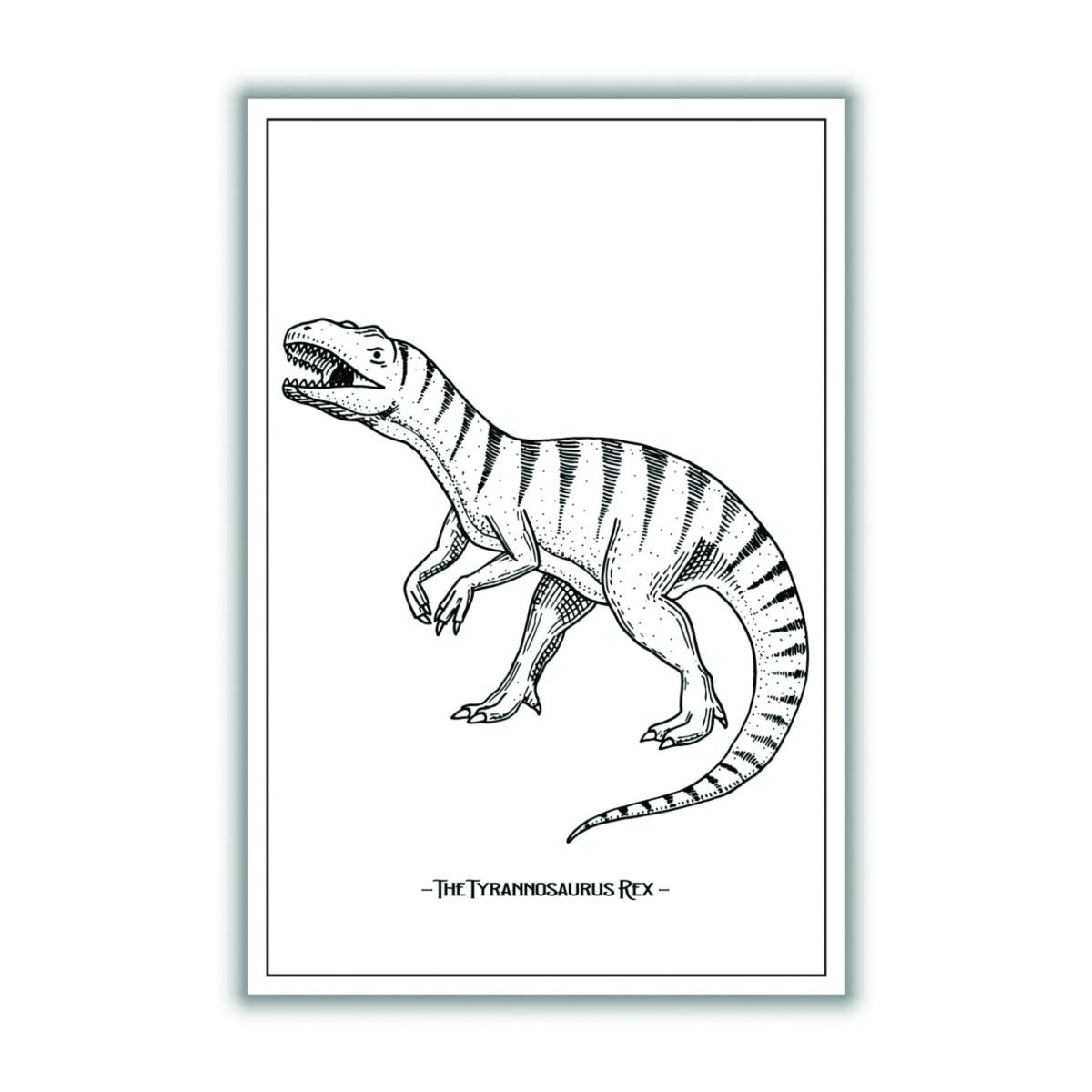 Black The Tyrannosaurus Rex A1 594 X 841Mm Stanley Print House – image 3