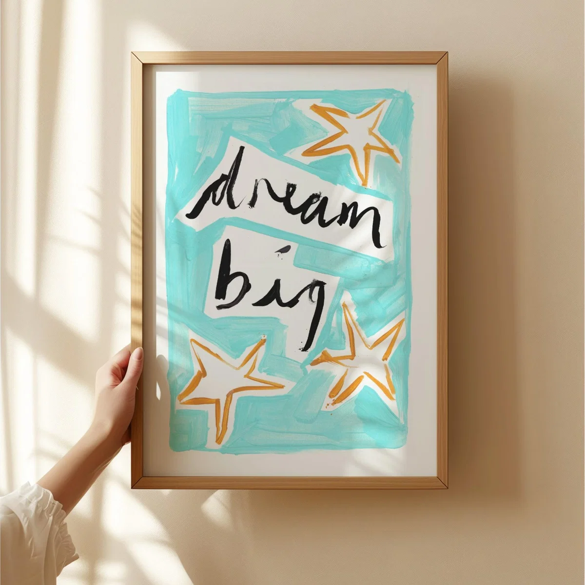 Blue Dream Big Hand Painted Art Print - A3 | Natalie Cass Art – image 5