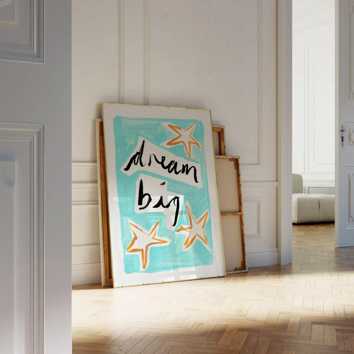 Blue Dream Big Hand Painted Art Print - A3 | Natalie Cass Art – image 6