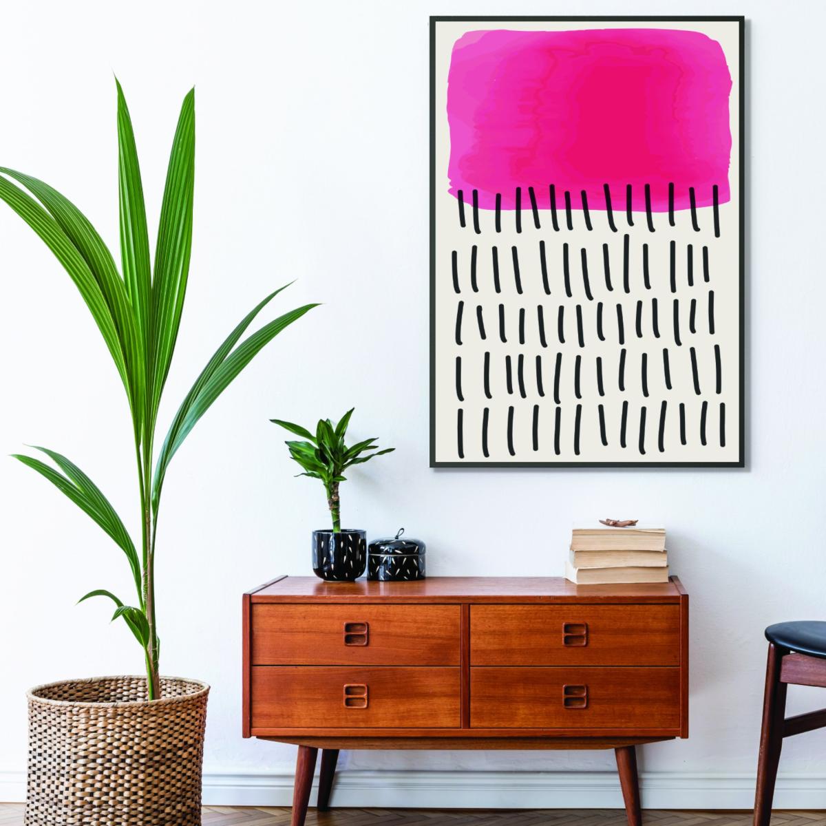 Pink / Purple Minimal Watercolor Shapes 2 A2 420 X 594Mm Stanley Print House – image 3