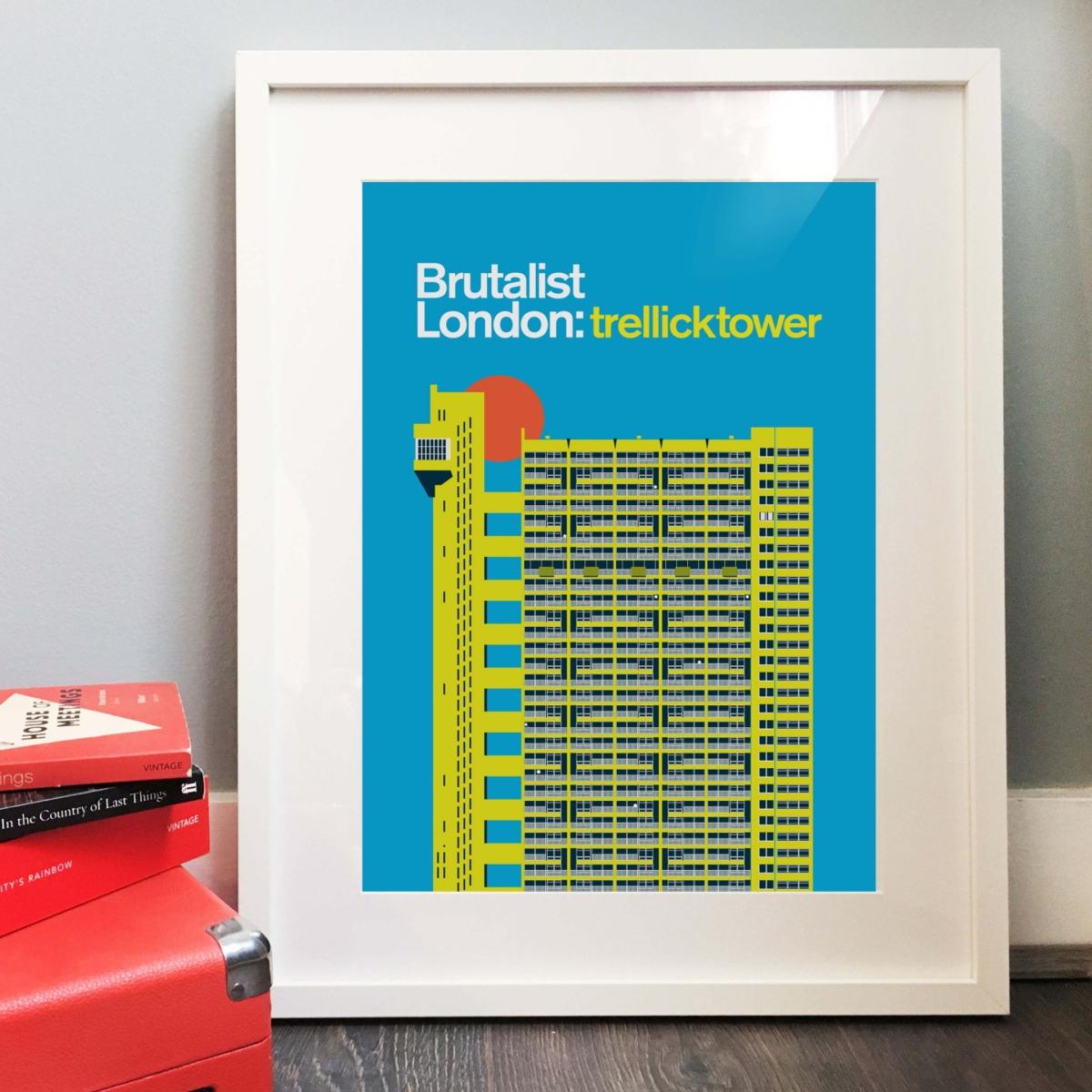 Trellick Tower Art Print Poster A3 297 X 420Mm Eye for London Prints – image 2