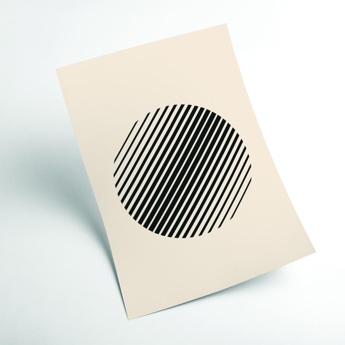 Black Boho Minimal Shape #3 A1 594 X 841Mm Stanley Print House – image 2