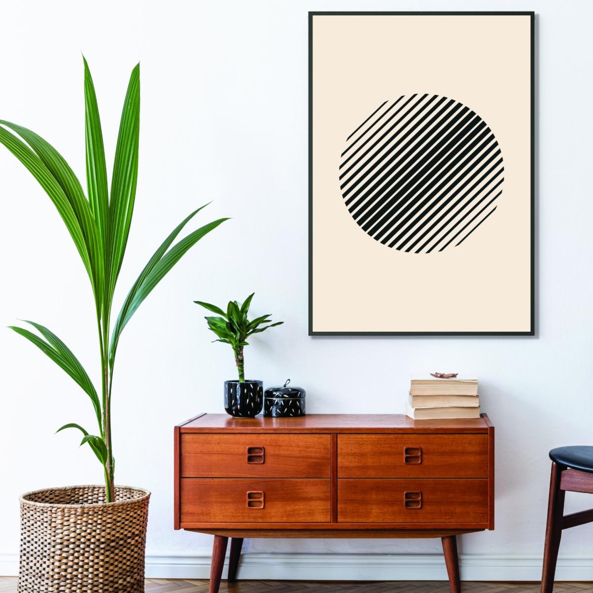 Black Boho Minimal Shape #3 A1 594 X 841Mm Stanley Print House – image 3