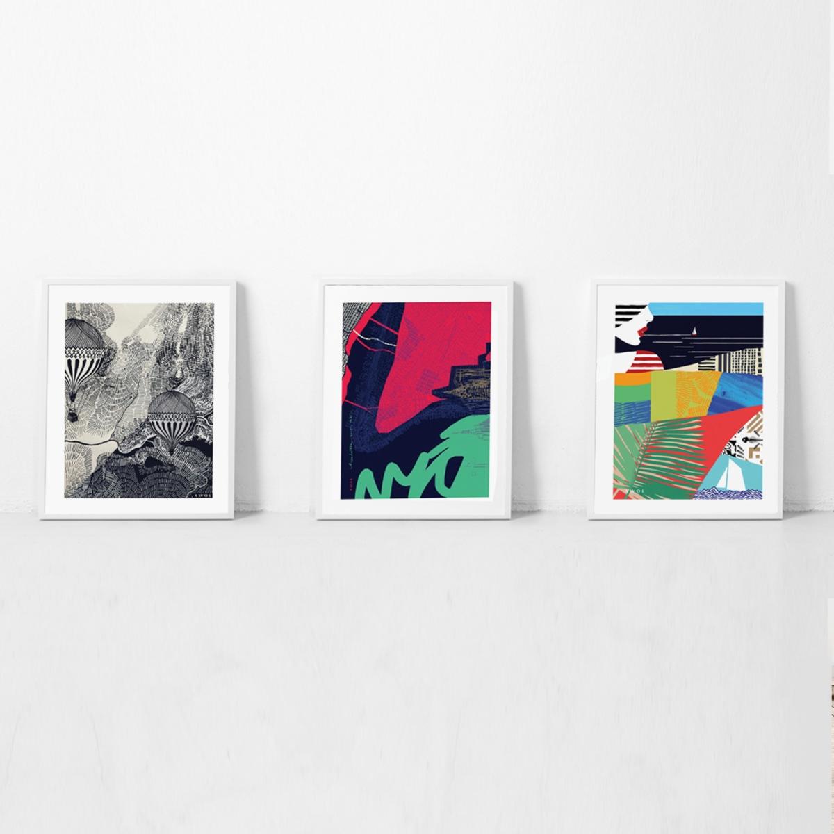 Gold / Green / Blue New York City Art Print Awol – image 11