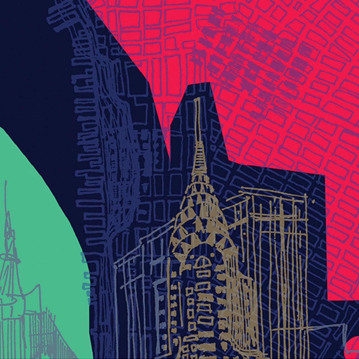 Gold / Green / Blue New York City Art Print Awol – image 9