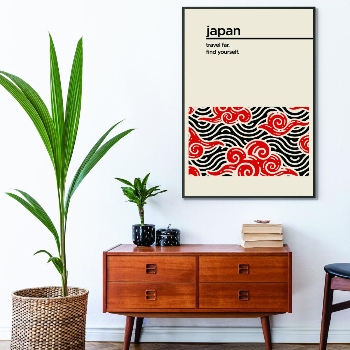 Red Japan Find Yourself A3 297 X 420Mm Stanley Print House – image 3
