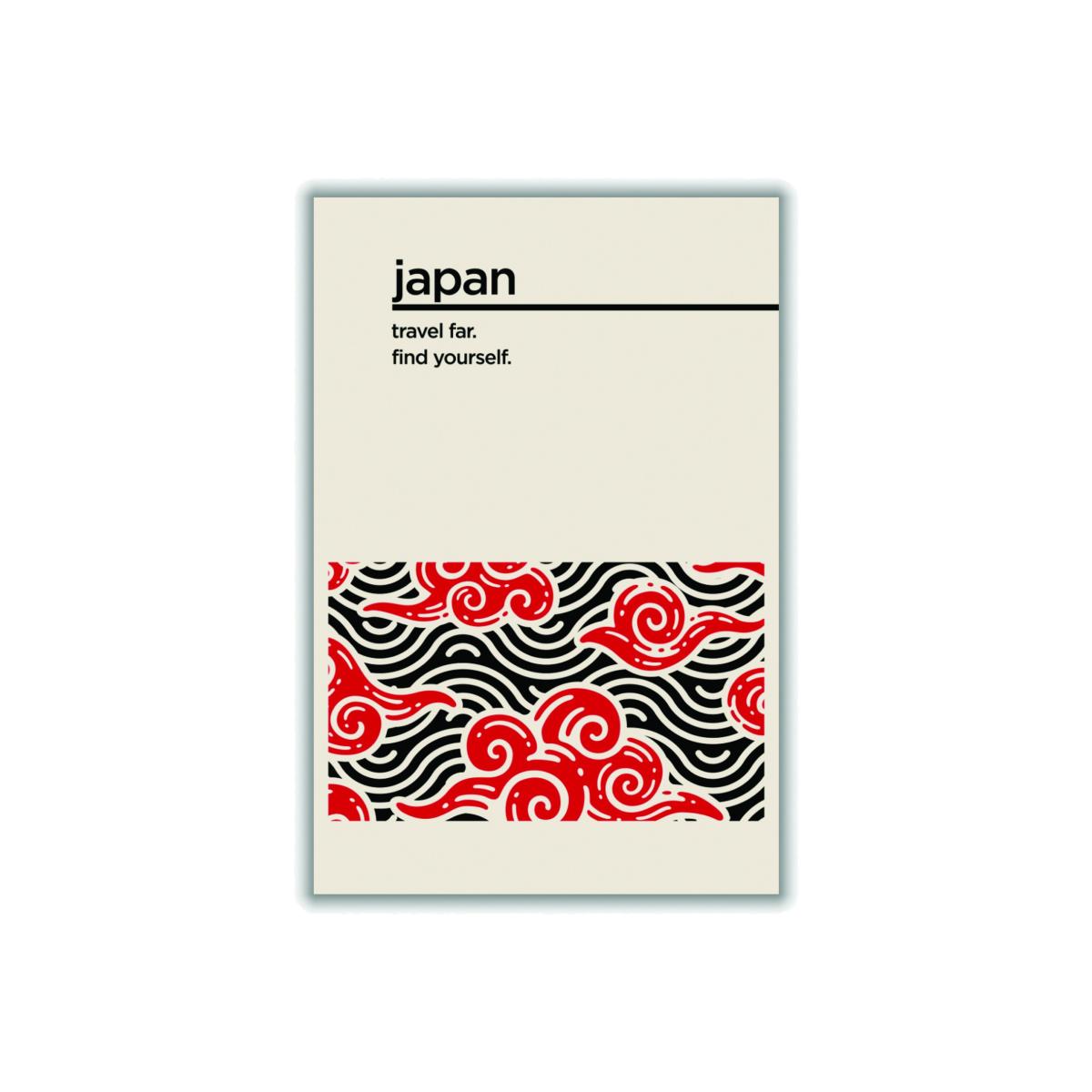 Red Japan Find Yourself A3 297 X 420Mm Stanley Print House – image 1