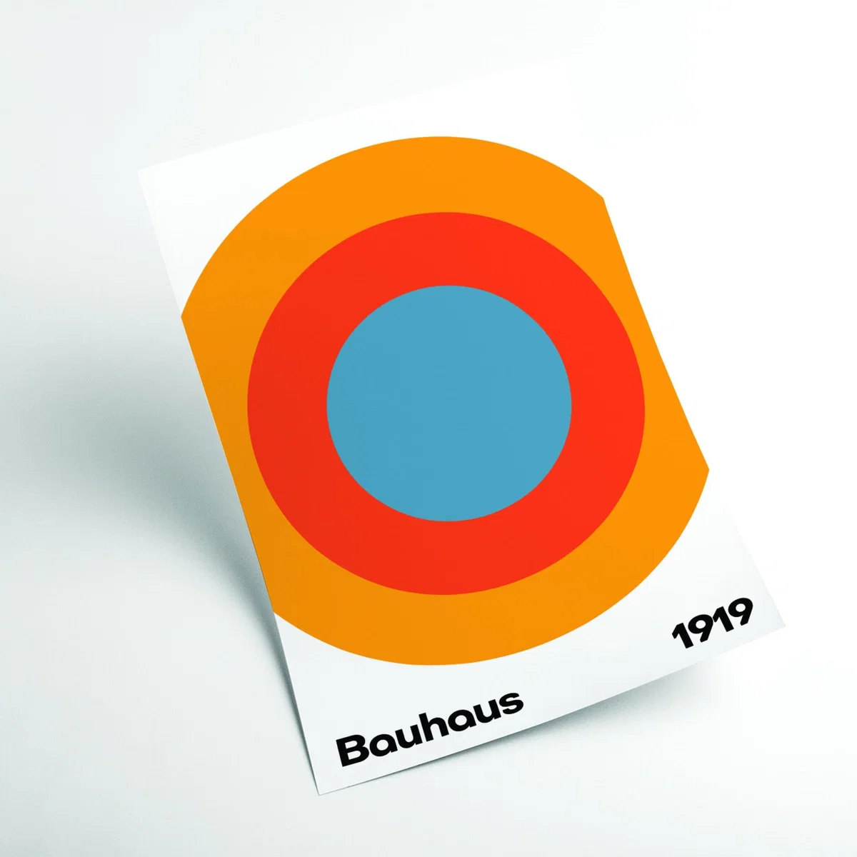 Yellow / Orange Bauhaus Circle Extra Large Stanley Print House – image 2