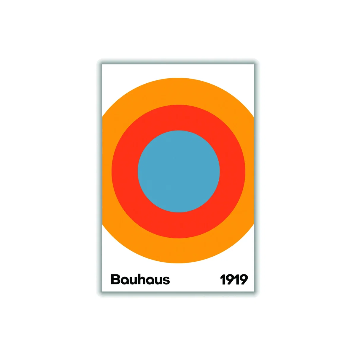 Yellow / Orange Bauhaus Circle Extra Large Stanley Print House – image 1
