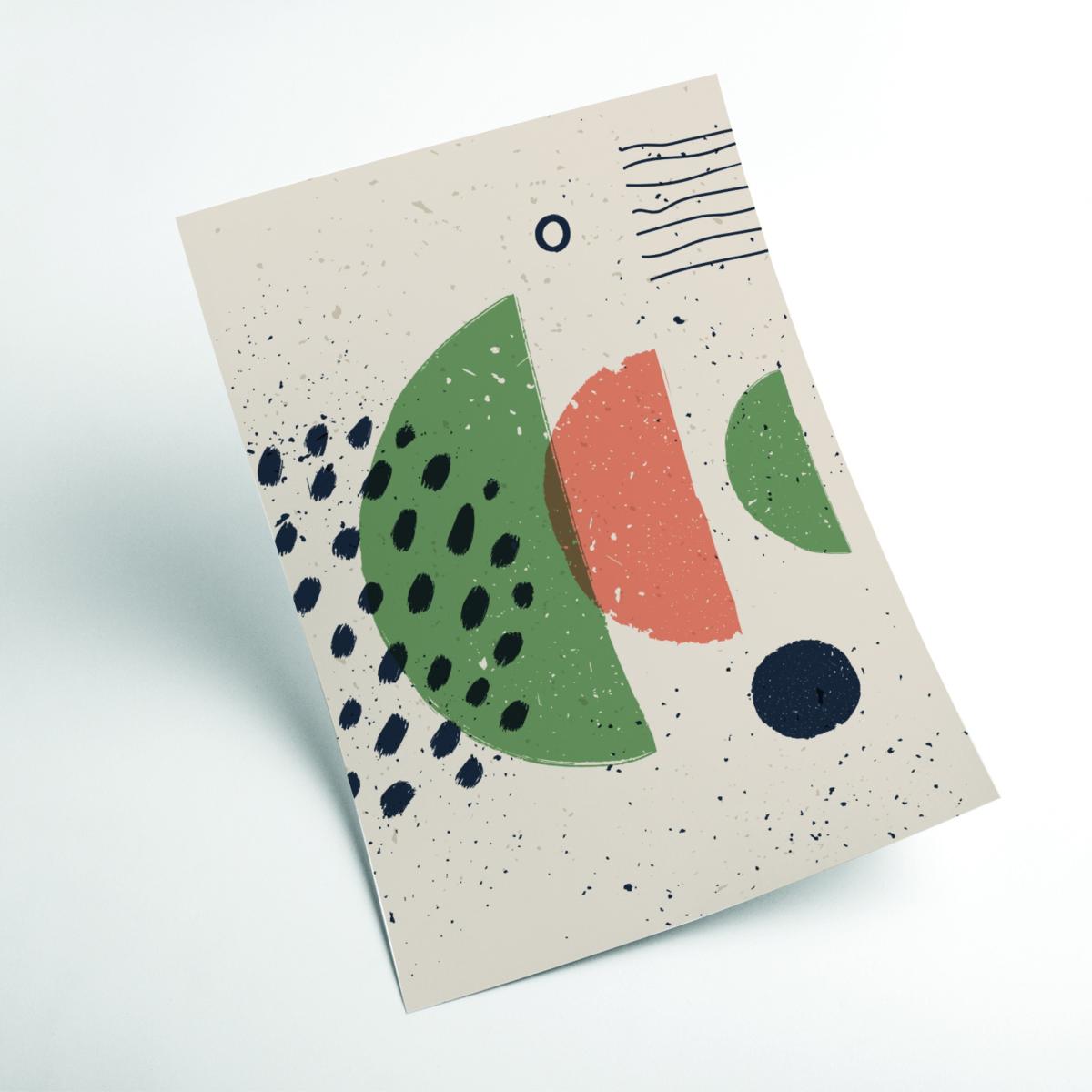 Green Abstract Poster Series #3 A3 297 X 420Mm Stanley Print House – image 2