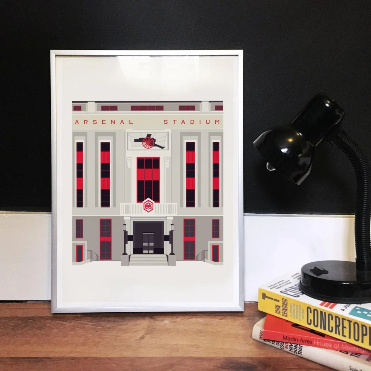 Art Deco London The Old Arsenal Stadium Art Print A3 297 X 420Mm Eye for London Prints – image 2