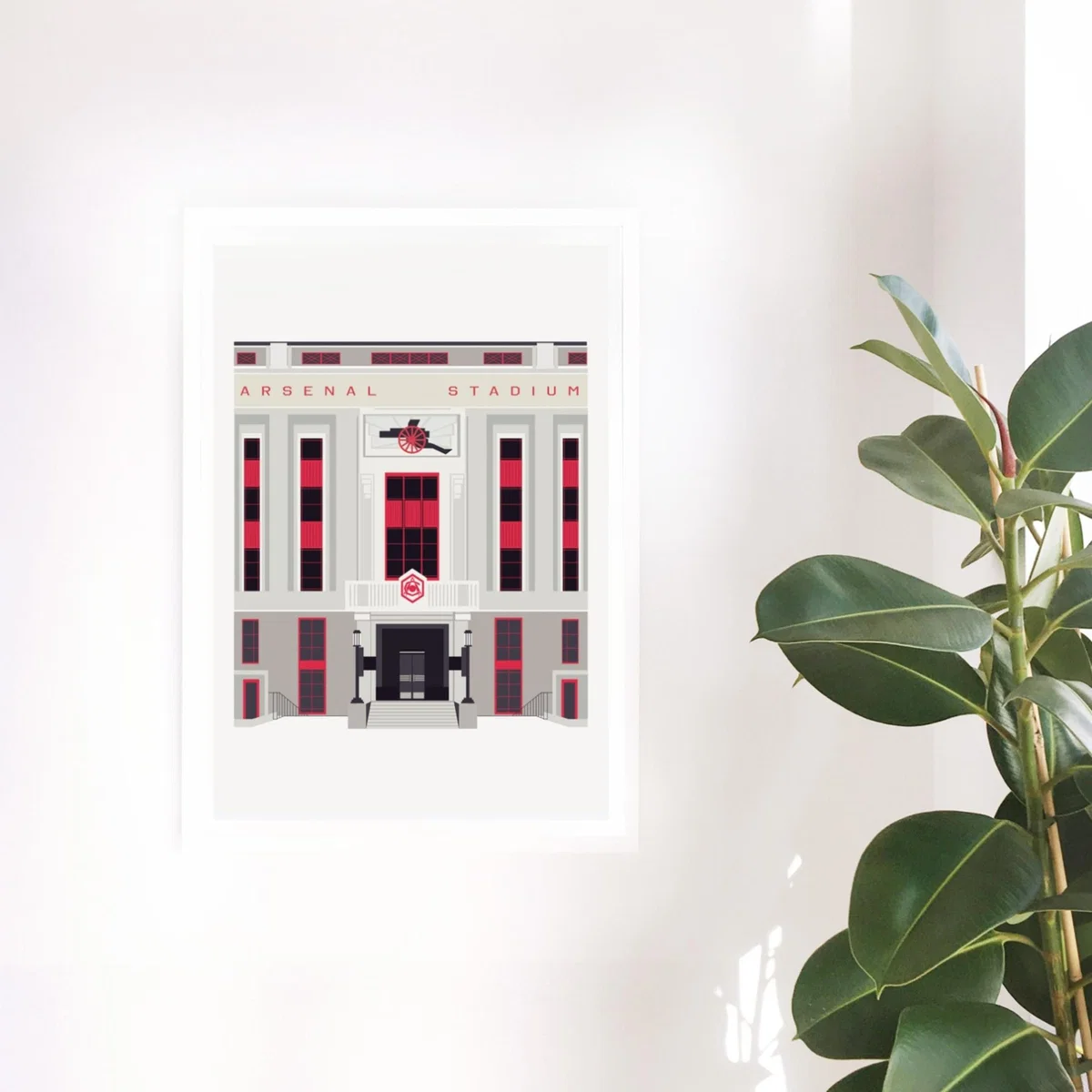 Art Deco London The Old Arsenal Stadium Art Print A3 297 X 420Mm Eye for London Prints – image 3