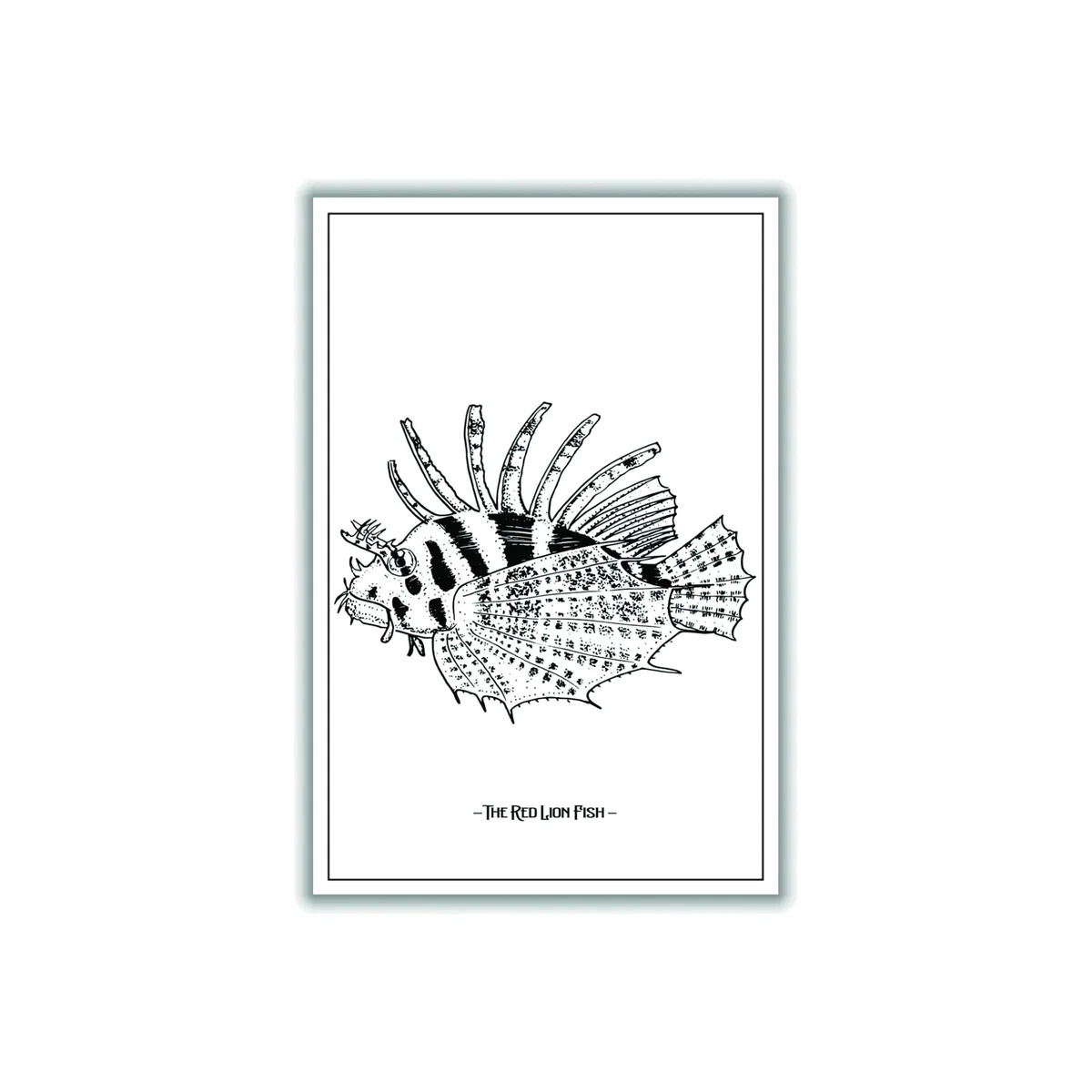 Black The Red Lion Fish Xxs Stanley Print House – image 1