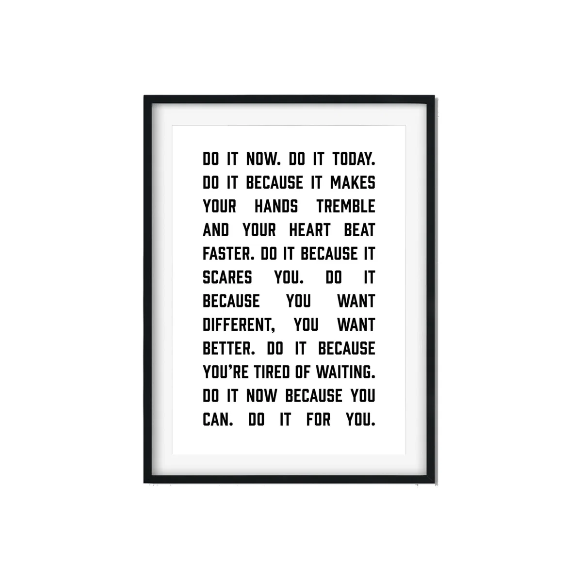 Black Do It Now - A0 Poster Size A0 841 X 1189Mm The Native State – image 1