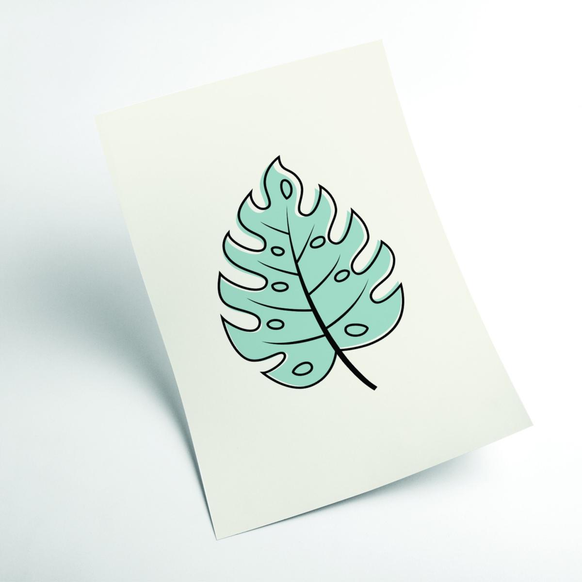 Rose Gold Abstract Tropical Leaves Iii A1 594 X 841Mm Stanley Print House – image 2