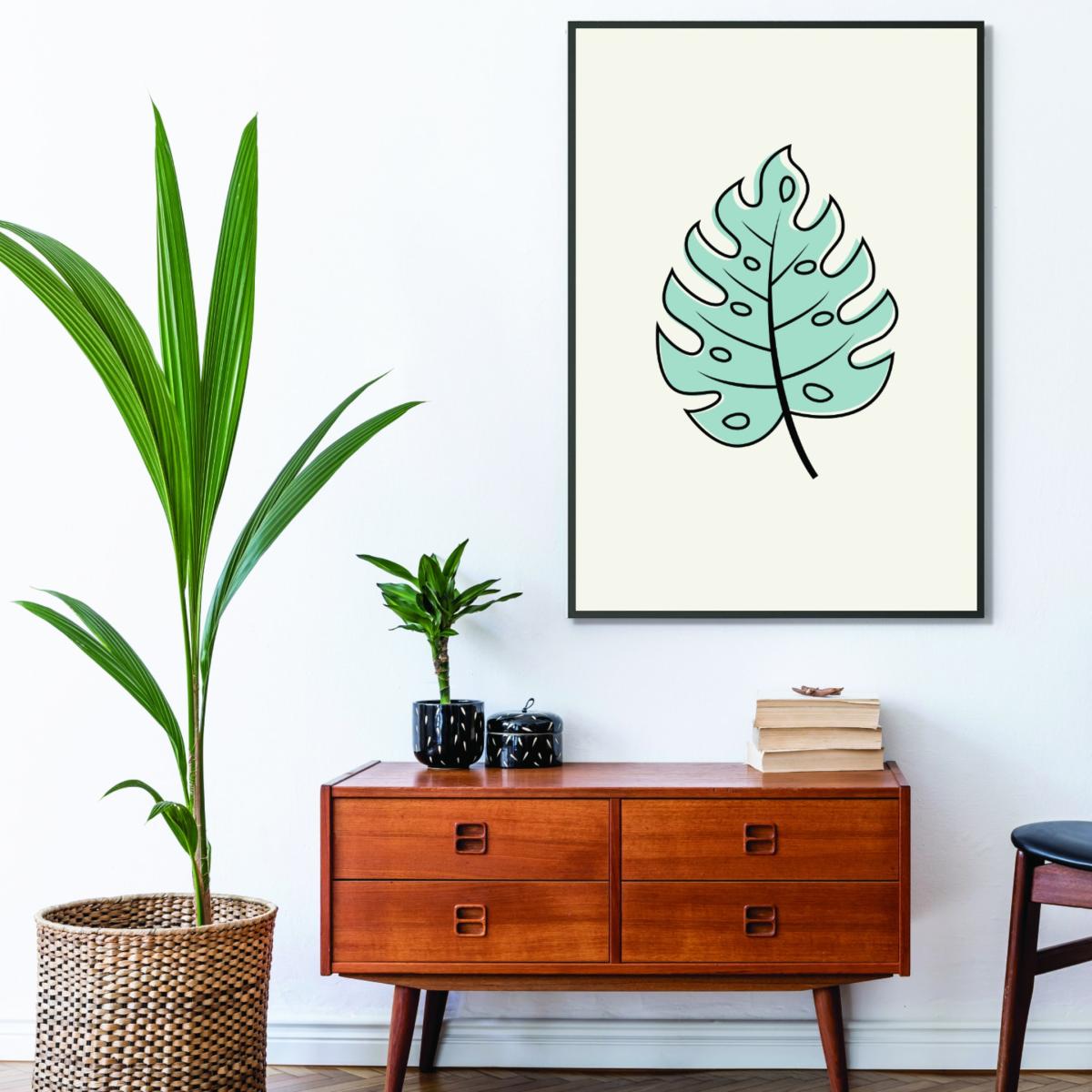 Rose Gold Abstract Tropical Leaves Iii A1 594 X 841Mm Stanley Print House – image 3