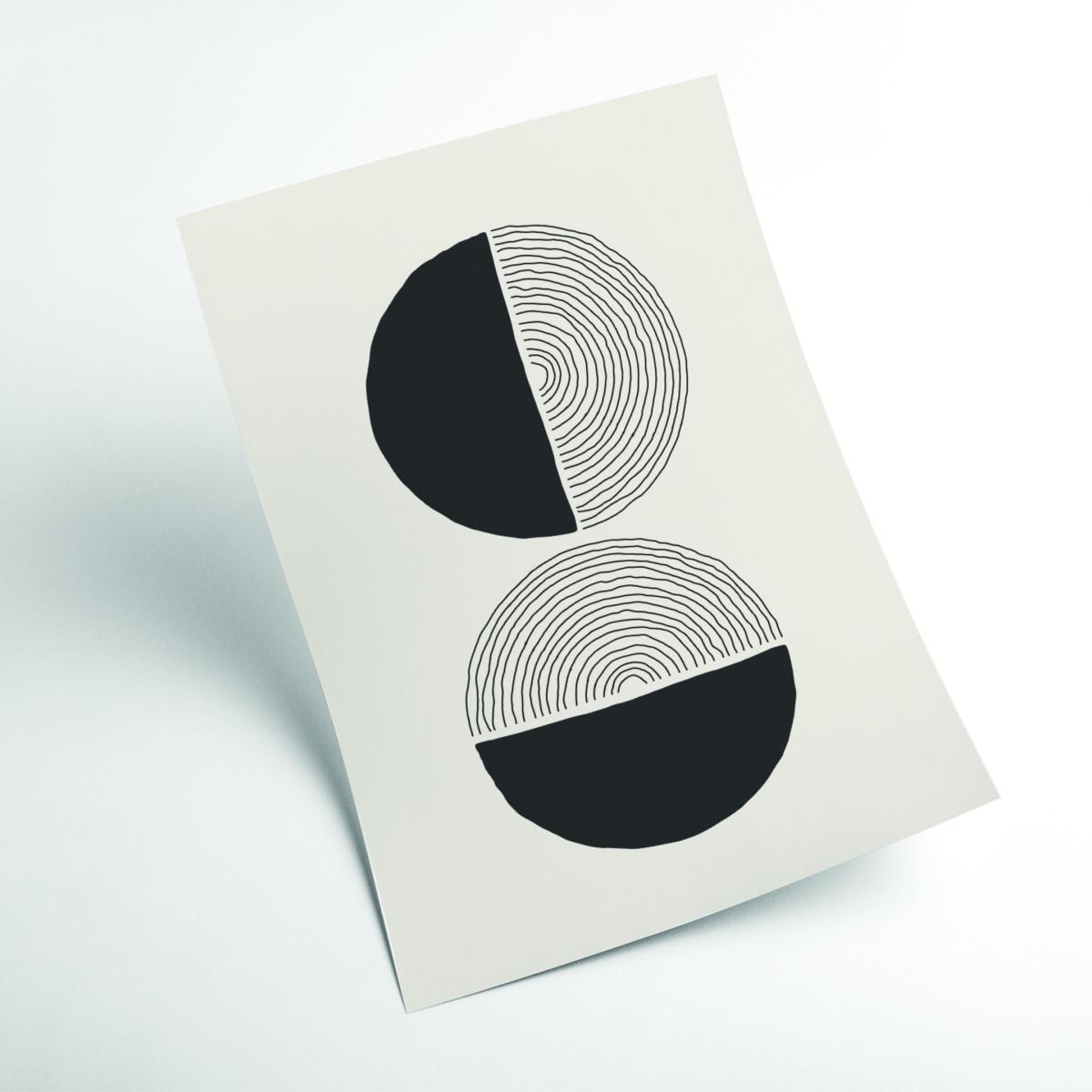 Black Boho Sun Series #1 A3 297 X 420Mm Stanley Print House – image 2