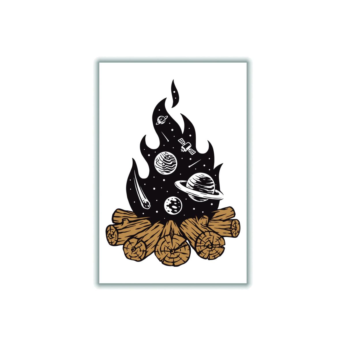 Brown Mystical Fire A4 210 X 297Mm Stanley Print House – image 1