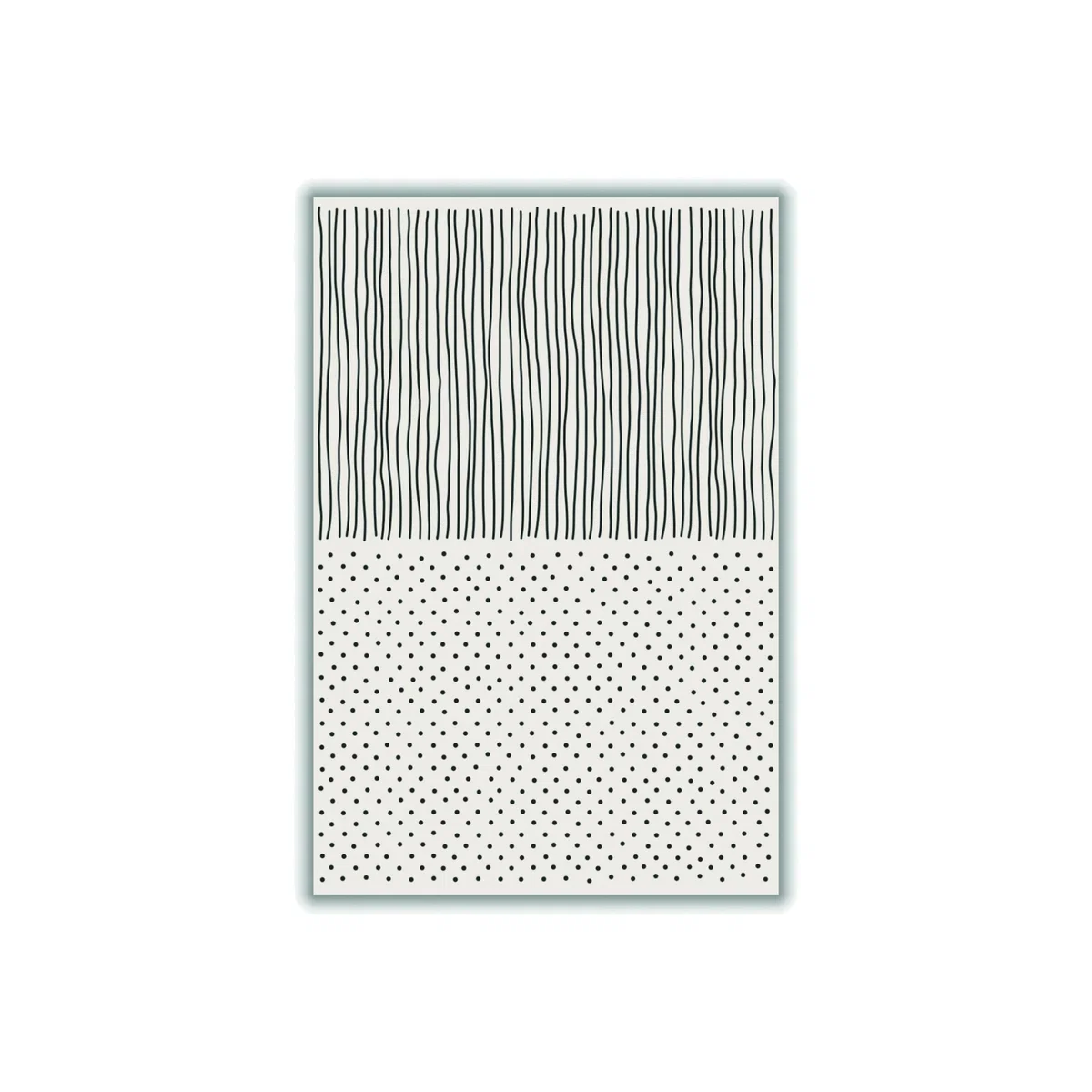 Black Minimal Line Vibes #4 Large Stanley Print House – image 1