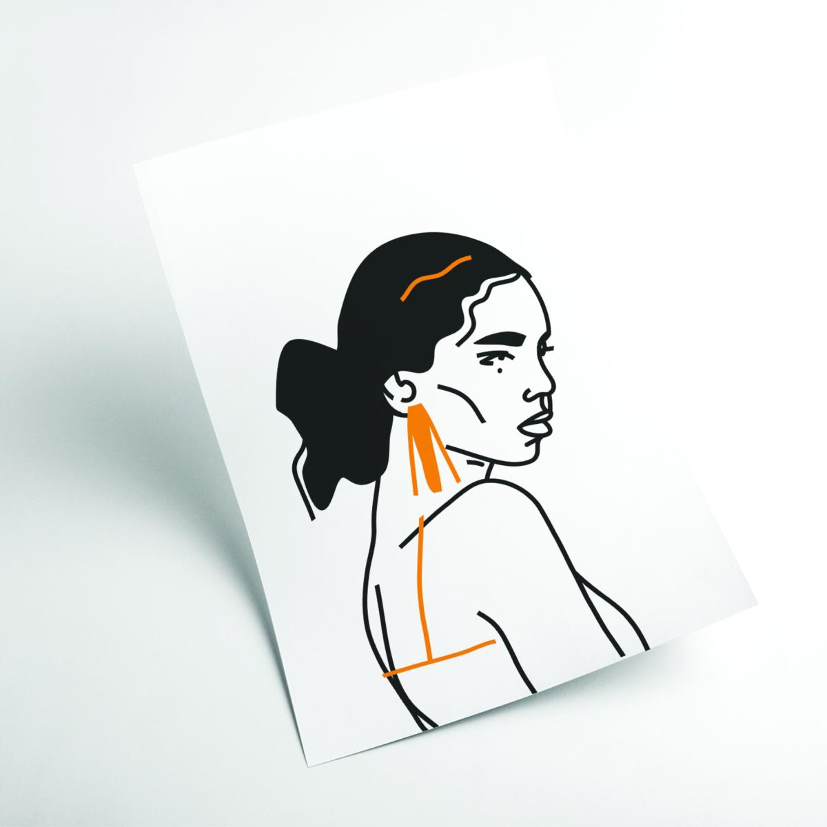 Yellow / Orange Strong Woman Medium Stanley Print House – image 2