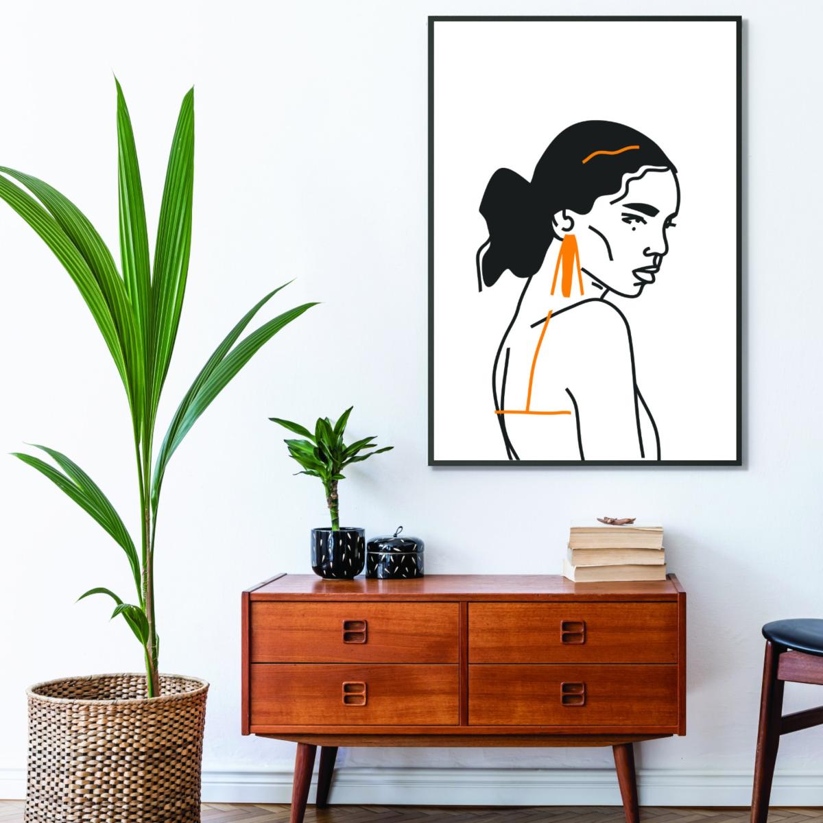 Yellow / Orange Strong Woman Medium Stanley Print House – image 3