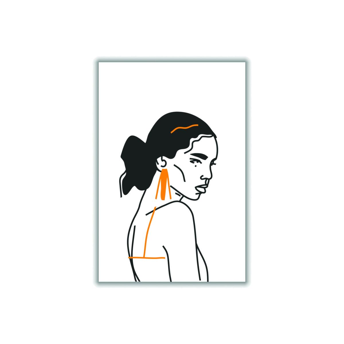Yellow / Orange Strong Woman Medium Stanley Print House – image 1