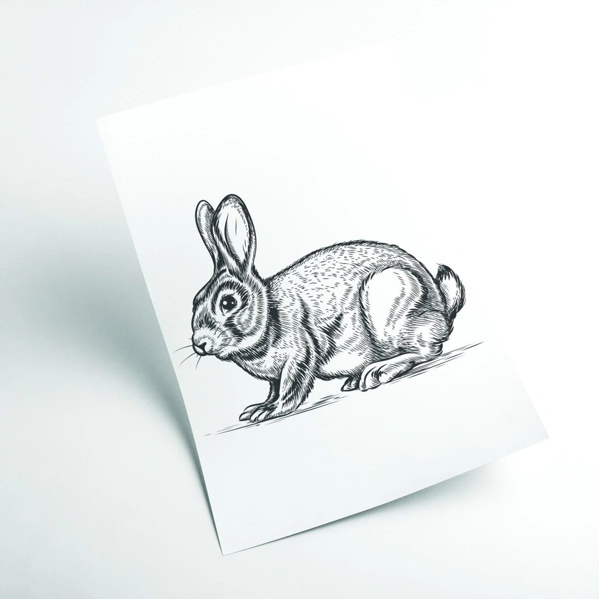 Grey Watch Out For The Bunny A4 210 X 297Mm Stanley Print House – image 2