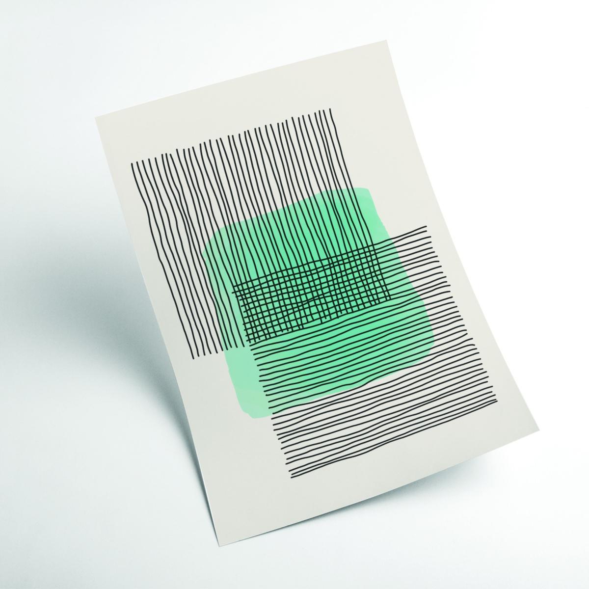 Light Green Abstract #3 A3 297 X 420Mm Stanley Print House – image 2
