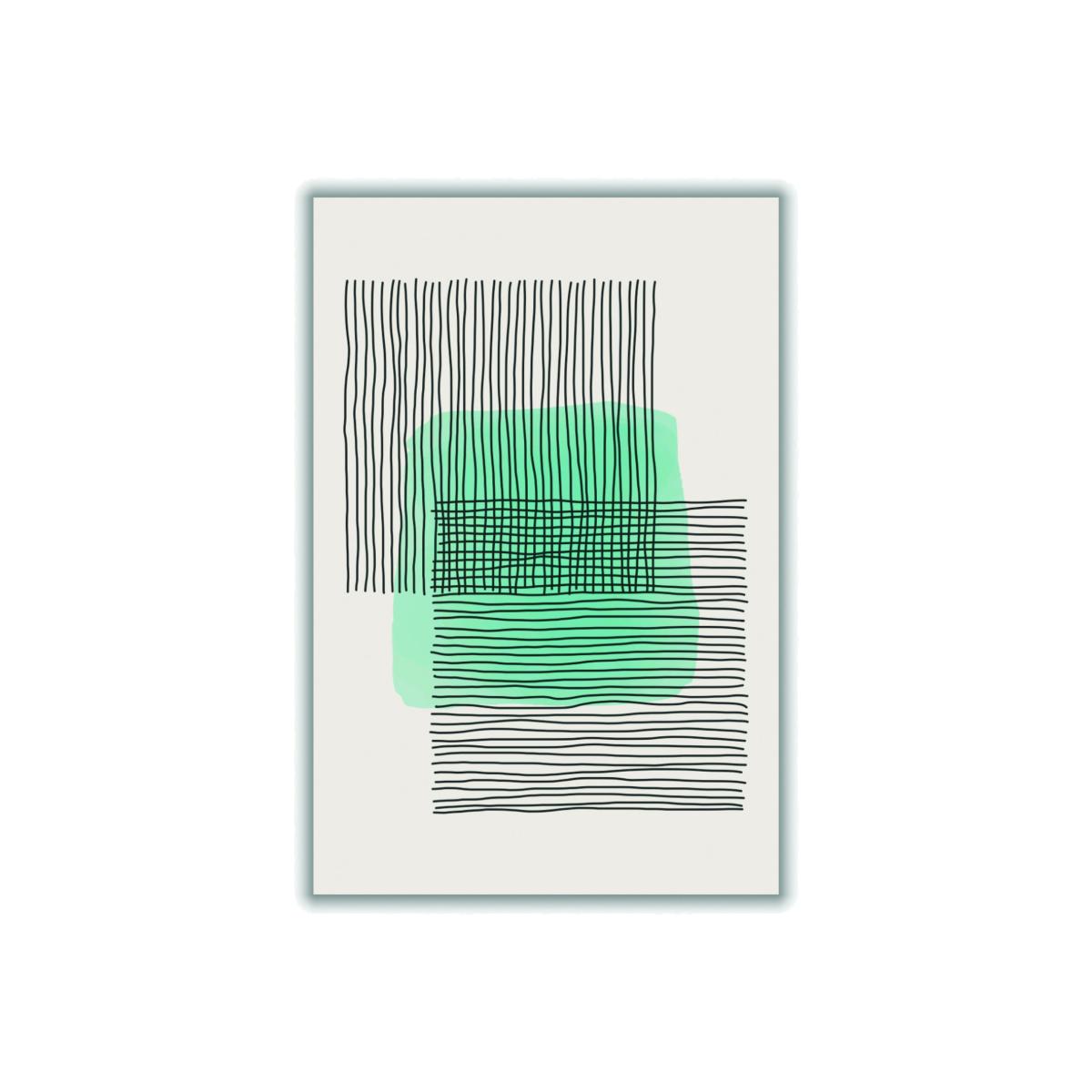 Light Green Abstract #3 A3 297 X 420Mm Stanley Print House – image 1