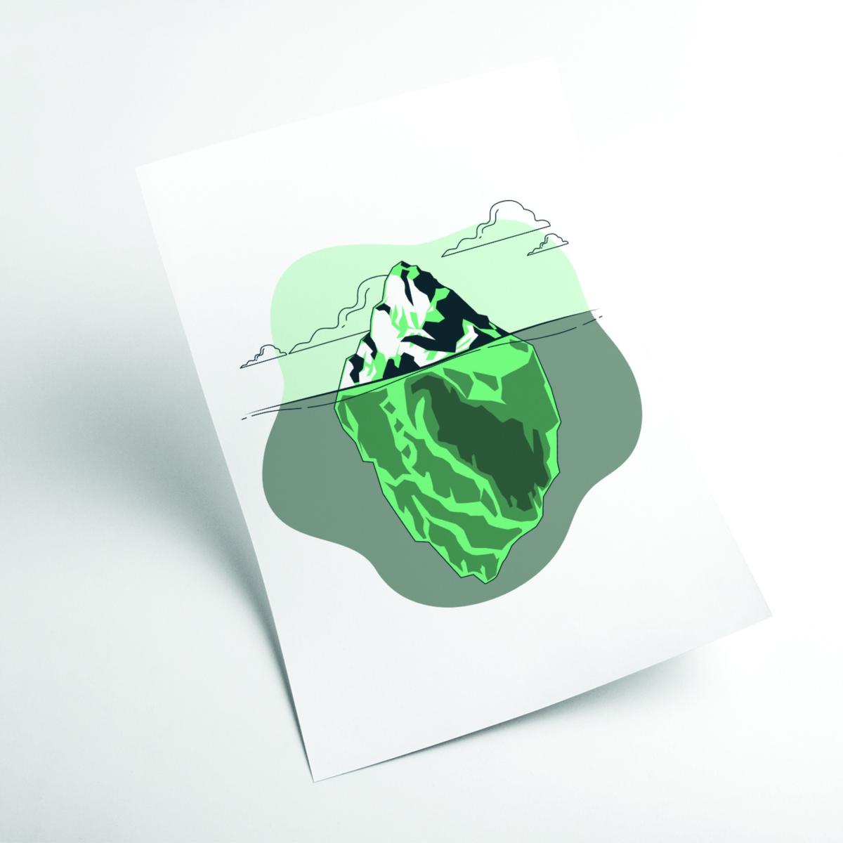 Green Iceberg Right Ahead A1 594 X 841Mm Stanley Print House – image 2