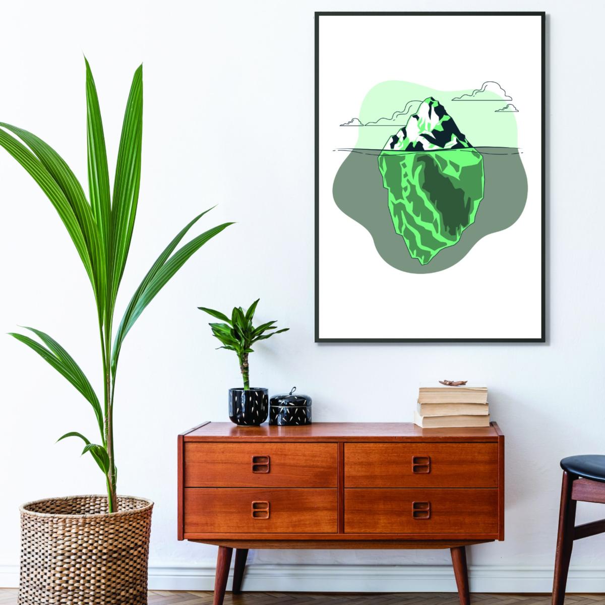 Green Iceberg Right Ahead A1 594 X 841Mm Stanley Print House – image 3
