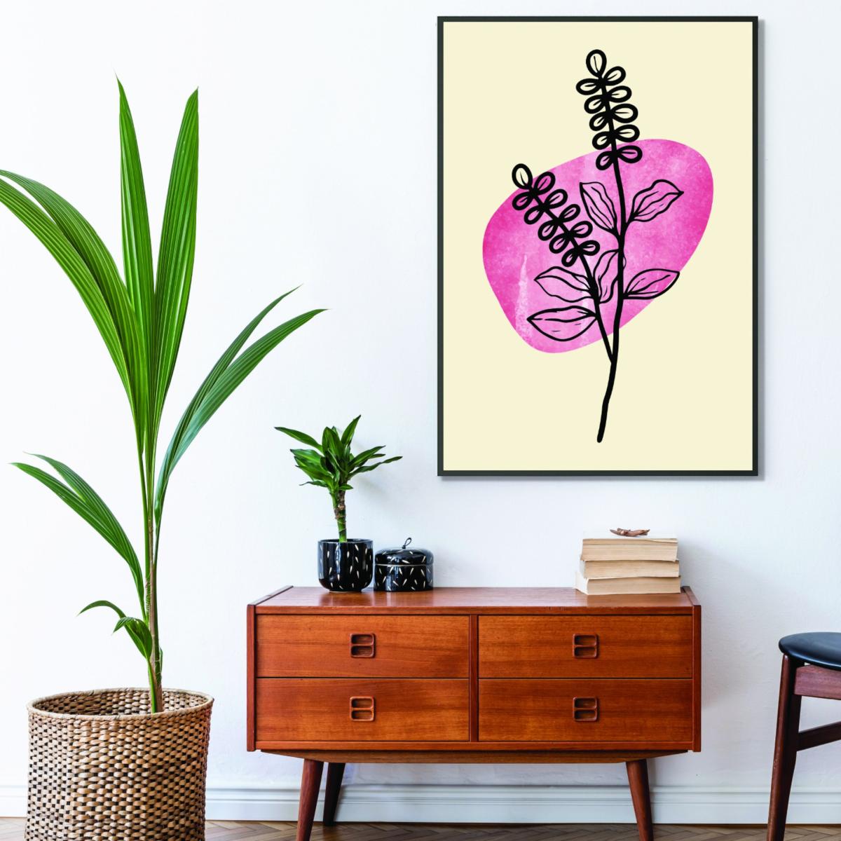 Pink / Purple Minimal Flower Expression 2 Extra Large Stanley Print House – image 3