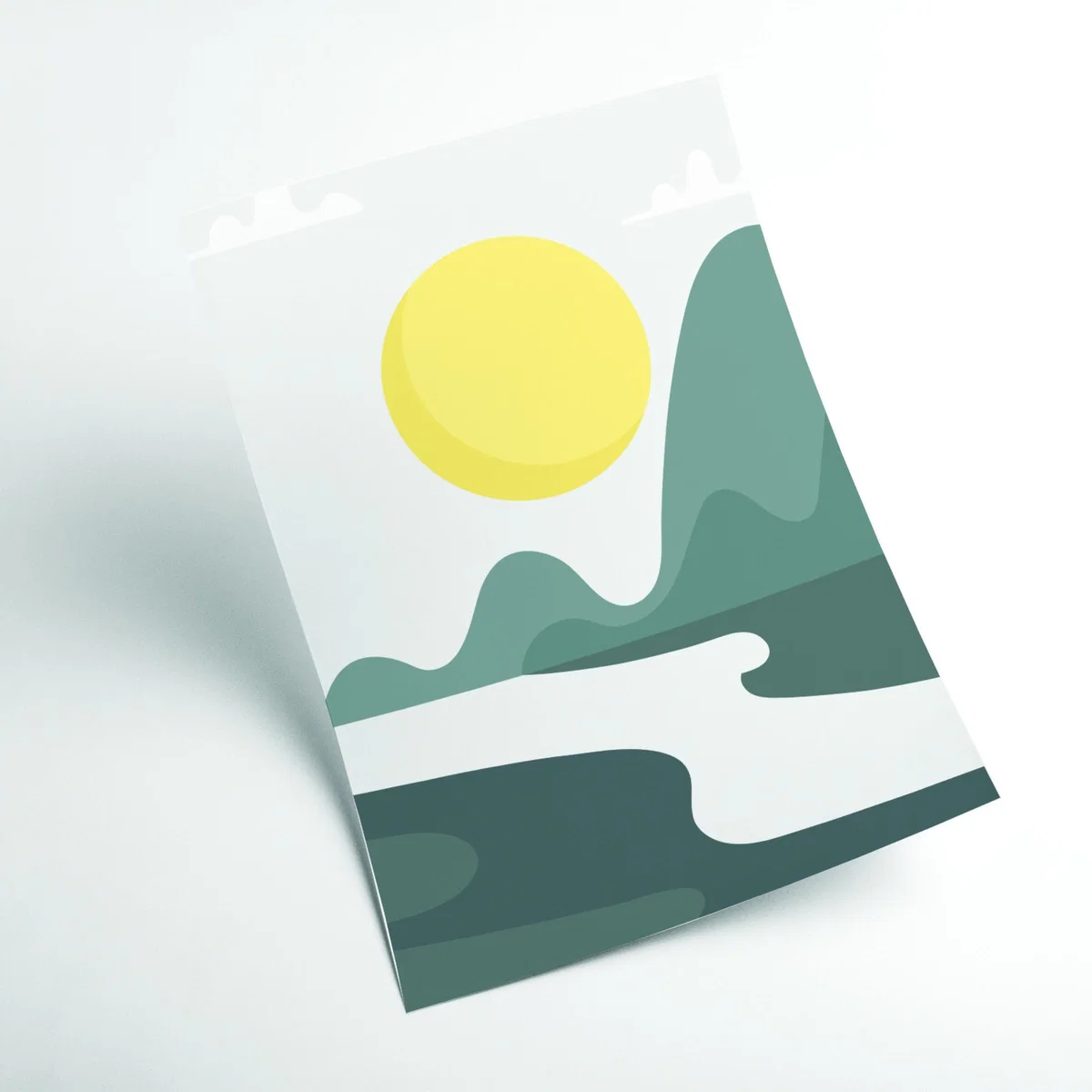 Yellow / Orange Boho Sunny Landscape #3 A4 210 X 297Mm Stanley Print House – image 2