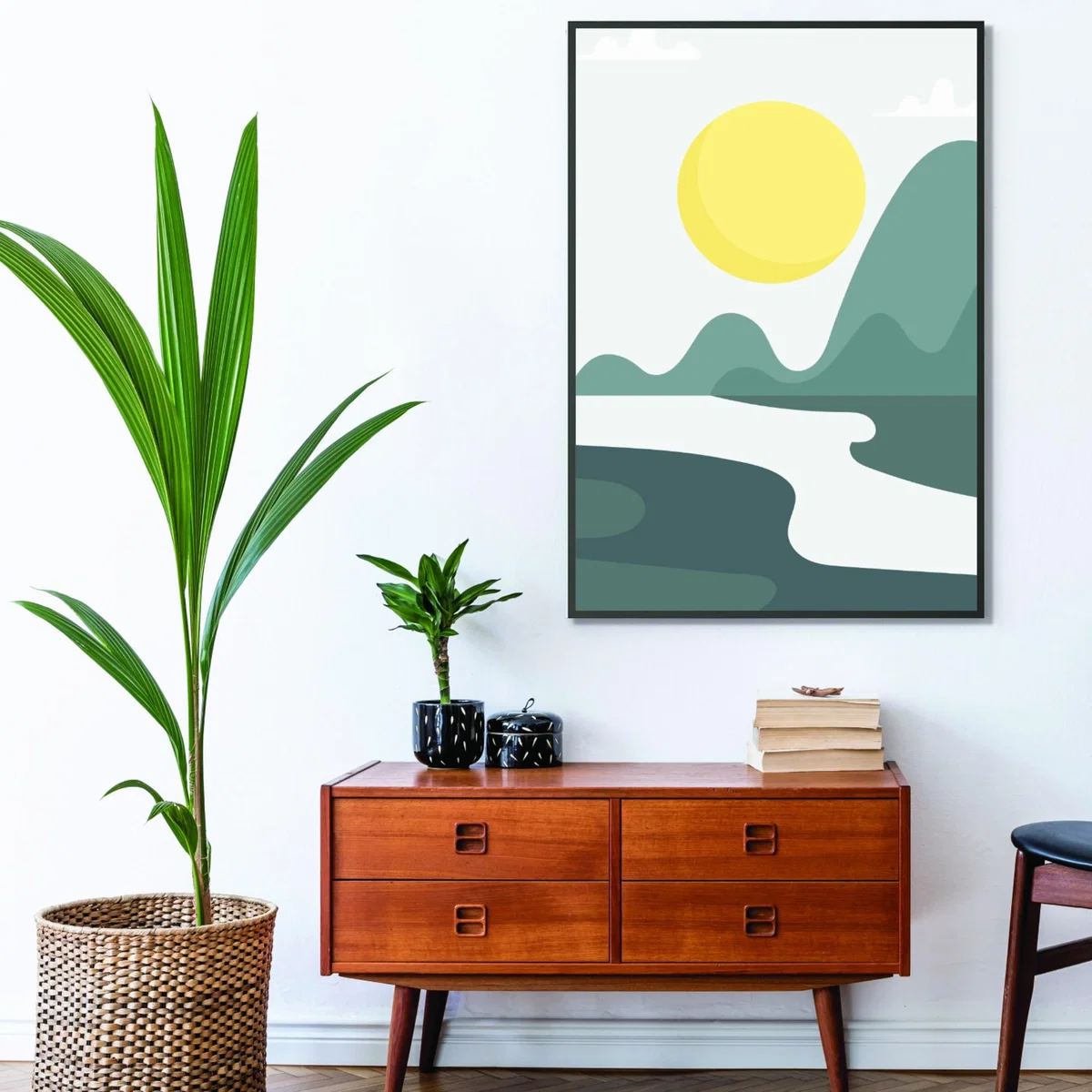 Yellow / Orange Boho Sunny Landscape #3 A4 210 X 297Mm Stanley Print House – image 3